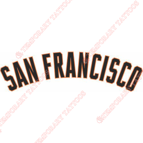 San Francisco Giants Customize Temporary Tattoos Stickers NO.1904